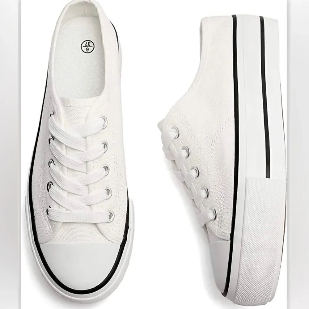 Platform Shoes Slip On Low Top Sneakers